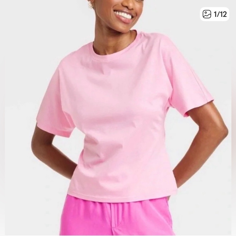 a new day Short Sleeve Bow Tie-Back Tee